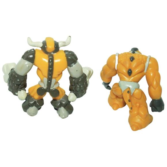 2 Pc Lot - Vintage Gormiti Gravitus The Strong & Bullrock 1.5" Toy Figures - Picture 7 of 8